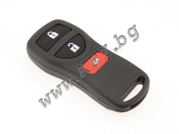 Празна кутийка KEY за дистанционно за Nissan с 3 бутона от key.bg